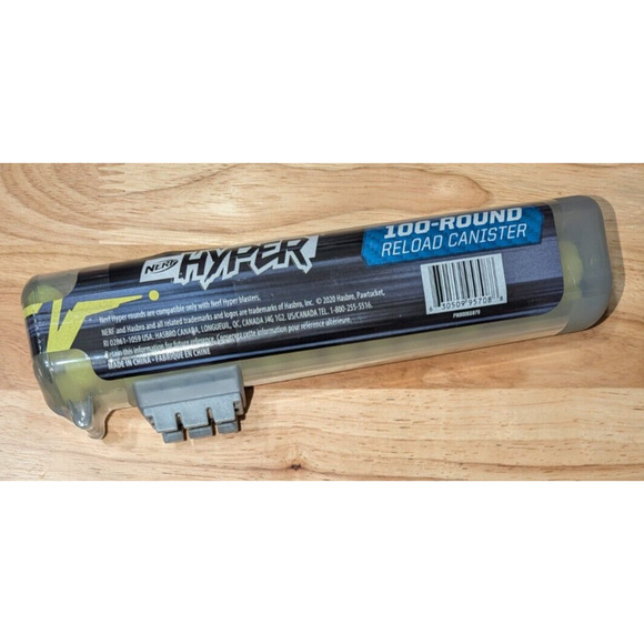 NERF Hyper 100 Round Refill Reload Canister New by Hasbro Age 14+ - Picture 5 of 5